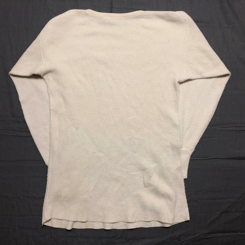 JC Penney Thermo Shirt Vintage 70er Waffelstrick unbedruckt Baumwolle USA Tall Crew - Bild 2 von 8
