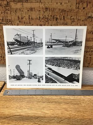 H-4 HERCULES Hughes Flying Boat 1946 Advertising 8x10''  - LL4.22