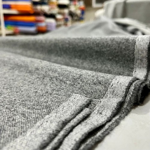 Gray 100% Wool Suit Fabric by Yard (150 cm, 1,5 metre veya 1,64 yard)