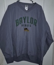 Baylor Bears University Pull On Jacket Windbreaker t shirt hoodie sweatshirt L
