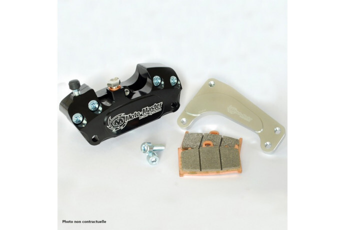 Étrier 4 pistons MotoMaster alu CNC et plaquettes pour Husqvarna WR 125