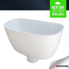 FreeFlow 65mm Square Down Pipe Hopper Head Guttering/Drainage/Rainwater WHITE