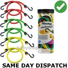 6 pack Master lock bungee cords Elastic cords with duble strength reverse hook