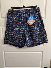 Columbia Mens Super Backcast Water Shorts Blue Size Small FM1107