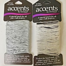 Accents by Orchard craft card scrapbook threads - lot 2 - 10 yds each - New