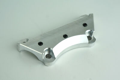 One 1 Piece Super Handlebar Top Riser Clamp Mount w/ Setscrews Harley FLH/T 1''