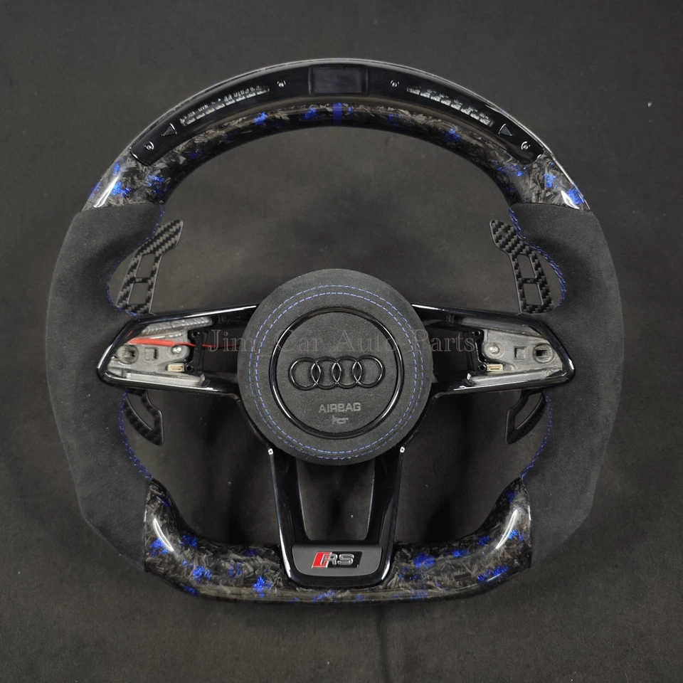 Magnetic Carbon Fiber Paddle Shifter For Audi TTRS R8 TTS Steering wheel - Image 2 of 4