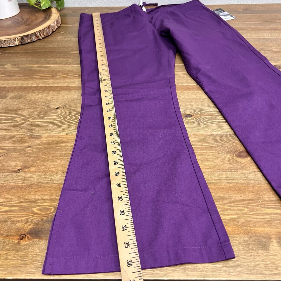 Pantalones Médicos Dickies Uniforms Púrpura Cordón Cintura Nuevos con Etiquetas Talla S Foto 4 de 4