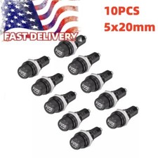 Screw Cap Panel Mounted 5 x 20mm Fuse Holder AC 125V/15A 250V/10A 10Pcs