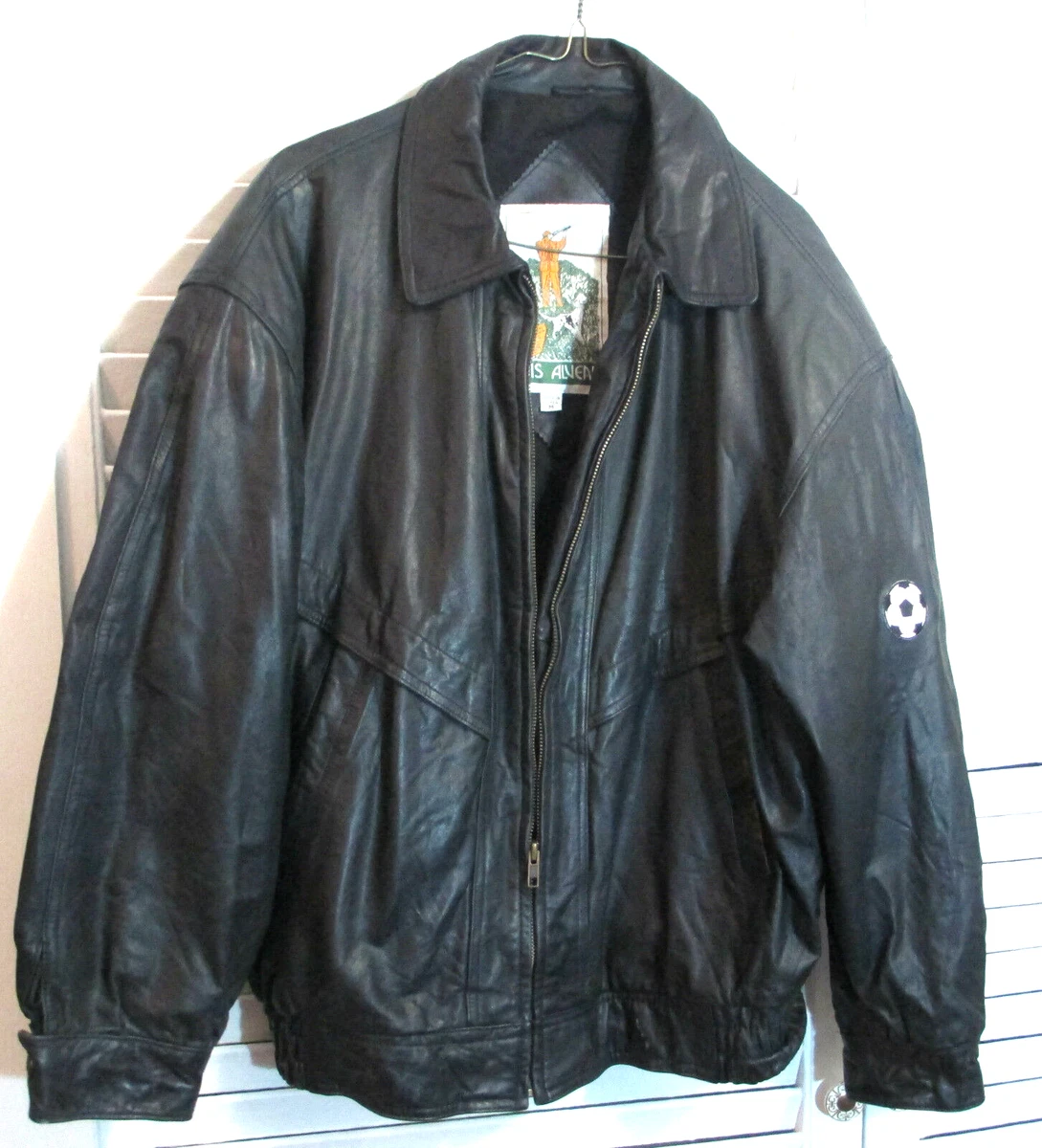 Mens Luis Alvear Leather Jacket Size Medium