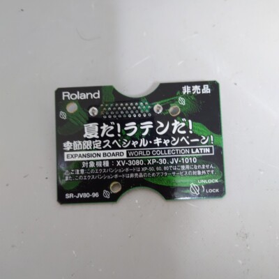 Roland EXPANSION BOARD SRJV8096 WORLD COLLECTION LATIN free