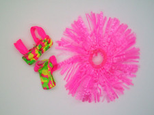 Hawaiian Fun Barbie Beach Bikini Pink Grass Hula Skirt Swimsuit Set 5940