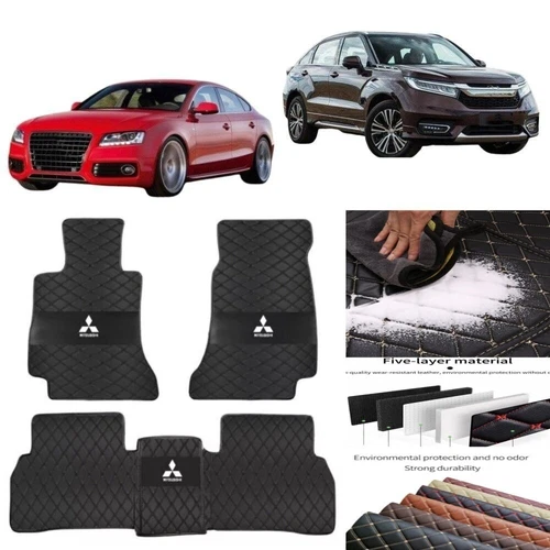 For Mitsubishi All Series Custom Car Floor Mats Waterproof Liners Carpets Rugs - Imagen 9 de 23