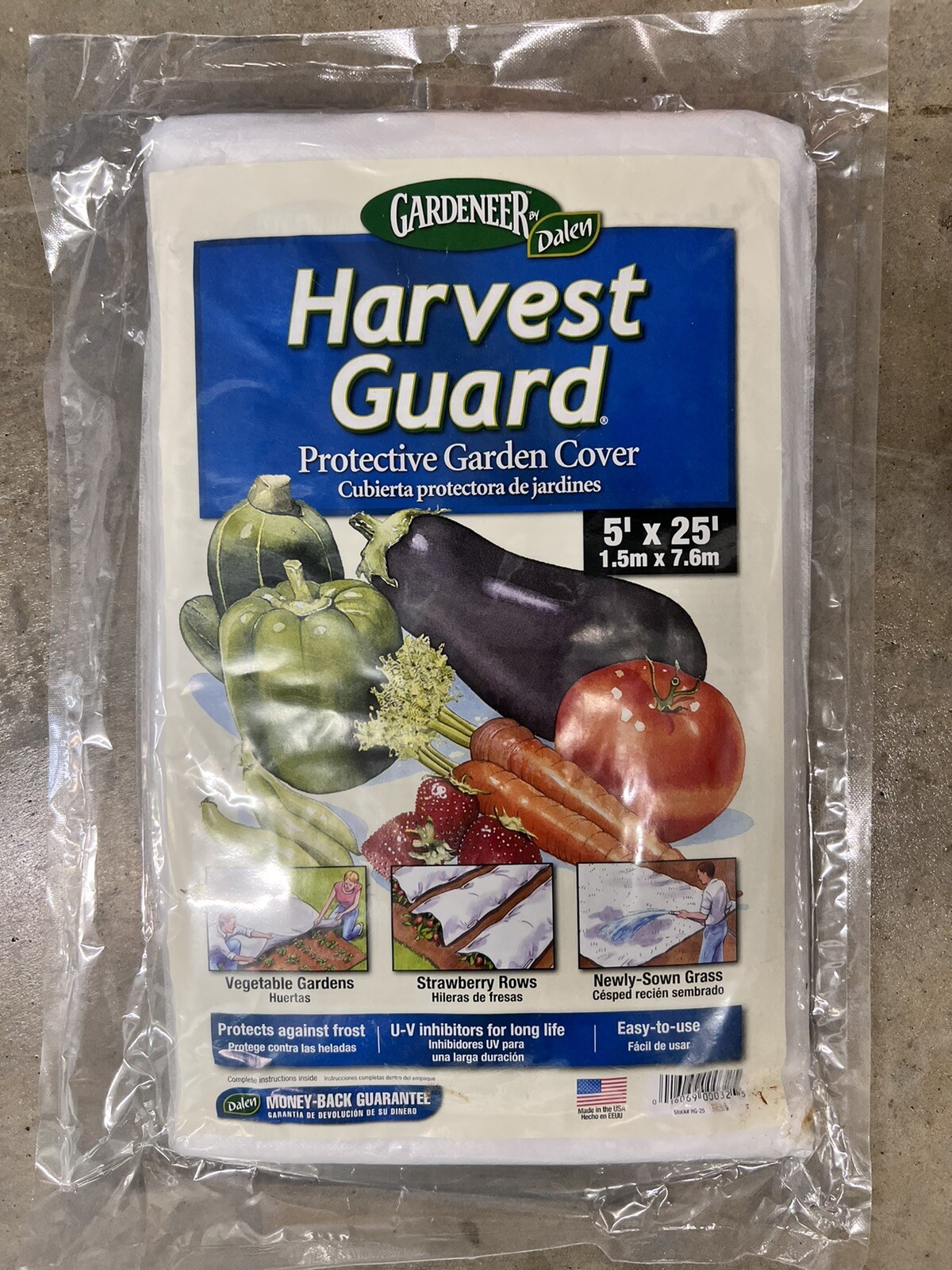 Gardeneer HarvestGuard Frost Cover Protective Garden Cover 5' X 25