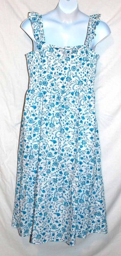 Nwt DRAPER JAMES Plus XXL Aqua Floral Maxi Dress Tiers Flutter Strp Smockd Sides - Picture 5 of 5
