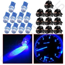 10X T10 Blue 194 LED Bulb Instrument Panel Cluster Dash Light Twist Lock Sockets