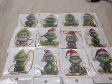 grinch christmas ornaments 12 Pack Bundle 12