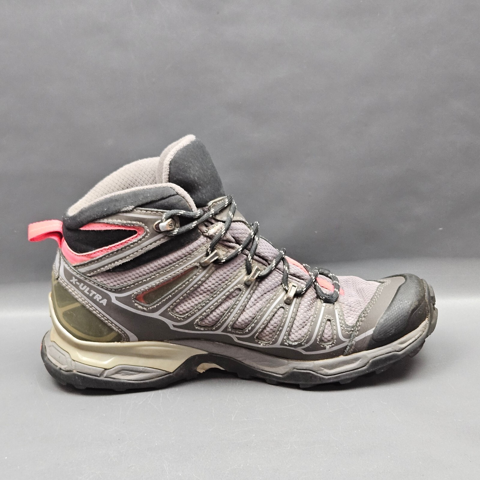 Scarpe da trail running Salomon X Ultra 2 Mid GTX da donna 7 grigie sneakers da trekking