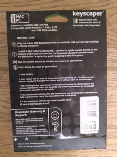 OSU Oklahoma State Wireless Optical Mouse 2.4G Windows / Mac College NCAA - Picture 3 of 3