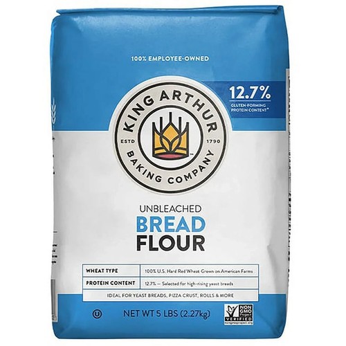 King Arthur- Unbleached Bread Flour, Non-GMO Project Verified /Certified Kosher - Picture 2 of 4