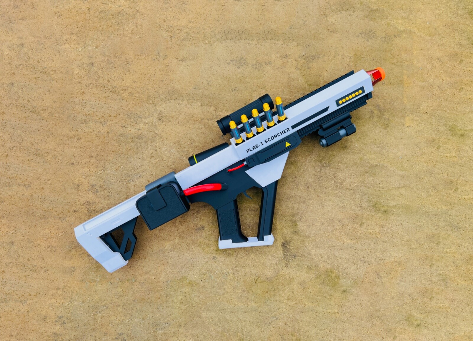 Helldivers 2 PLAS-1 Scorcher utilería impresa en 3D a todo color para cosplay