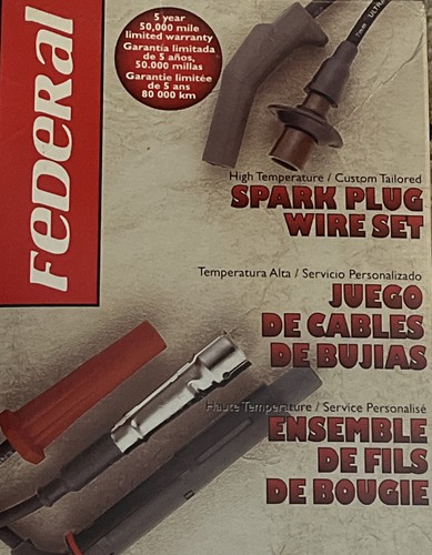 Federal Parts 3353 Spark Plug Wire Set Free Shipping WR-6074