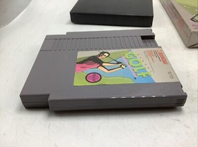Bandai Golf Challenge Pebble Beach NES Nintendo Cartridge, Box, sleeve Styrofoam