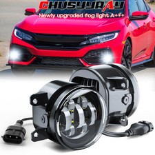 Front Fog Light Set For 2016-2021 Honda Civic With Bulb Ho2593143 Ho2592143 Front Fog Light Set For 2016-2021 Honda Civic With Bulb Ho2593143 Ho2592143