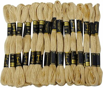 Anchor Threads Cross Stitch Sewing Stranded Cotton Thread Hand Embroidery Beige