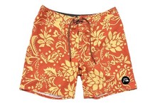 QUIKSILVER Men's Boardshorts HIGHLINE PAZE DAZE 18 Orange NNH6 Size 32