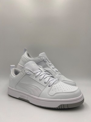 PUMA Herrenschuhe 45 Rebound LayUp Remix Sl / Sneaker weiß Leder Komfort Low