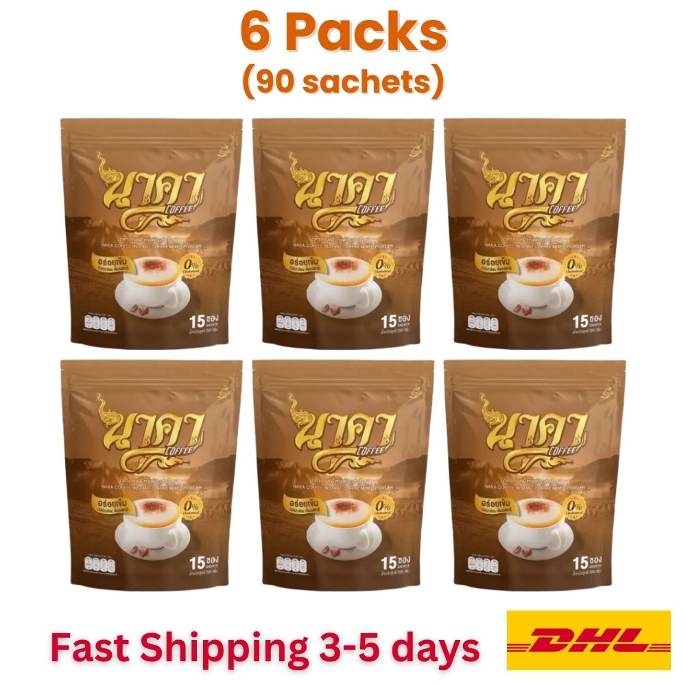 6x Naka Instant Coffee Mixed Powder Weight Management No Sugar Diet Healthy