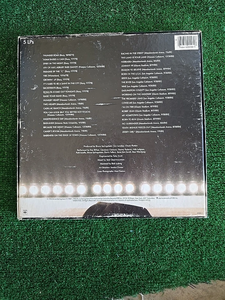 Bruce Springsteen  & The E Street  Band Live /1975-85 Box Set 5 LPs + Booklet - Image 2 of 4