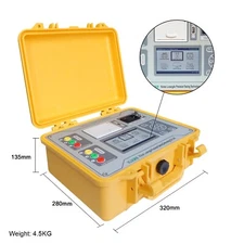 Fully Automatic Transformer Turns Ratio TTR Tester LCD Screen HV PT Ratio Tester
