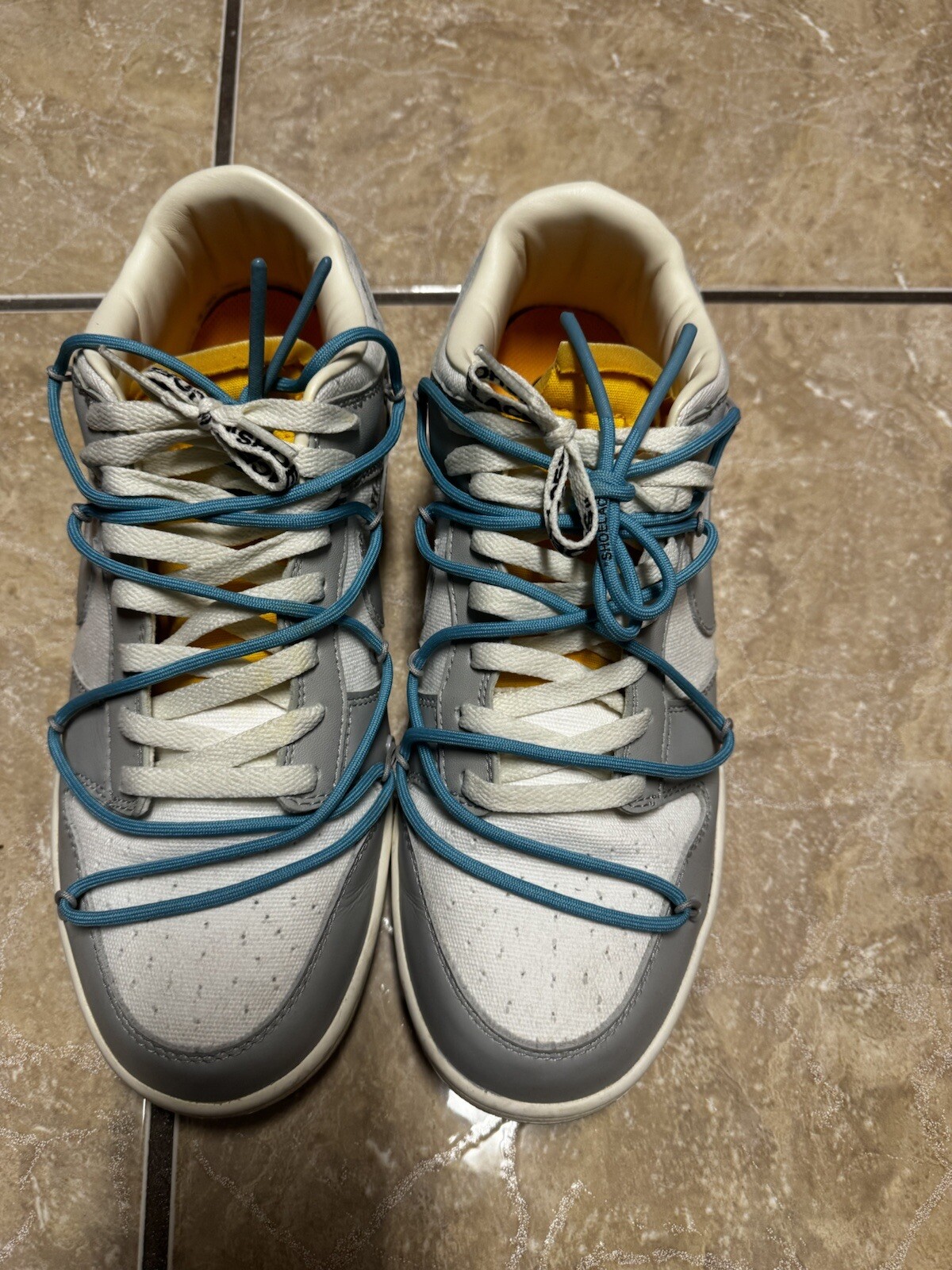 OFF WHITE X NIKE Taglia 12 Nike Off White x Dunk Low lotto 02 di 50