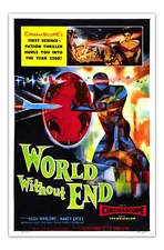WORLD WITHOUT END 1956 Vintage SCI-FI Movie Poster/Premium Print