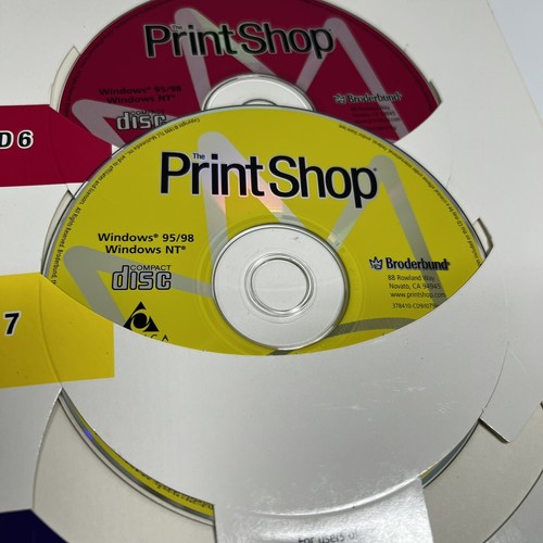 Broderbund Print Shop Deluxe V10 CD Holder Install Program CDs User Manual - Picture 9 of 9