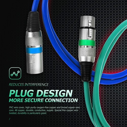 5 szt. -linia do mikrofonu Przedłużacz audio - Zdjęcie 3 z 12