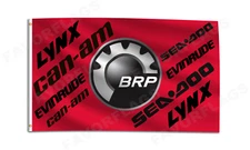 Brp Flag Banner 3X5ft Can-Am  Seadoo Lynx Evinrude Rotax Garage Shop Decoration