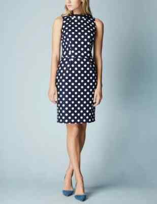 Boden Polka Dot Martha Etuikleid Größe 10 reg WH993 B34a,..