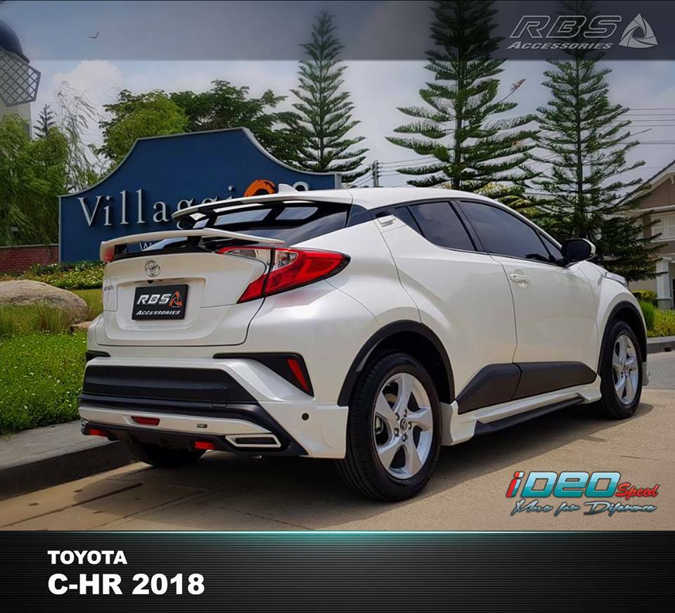 For Toyota C-HR CHR 2017-2019 Unpainted Rear Spoiler Wing IDEO