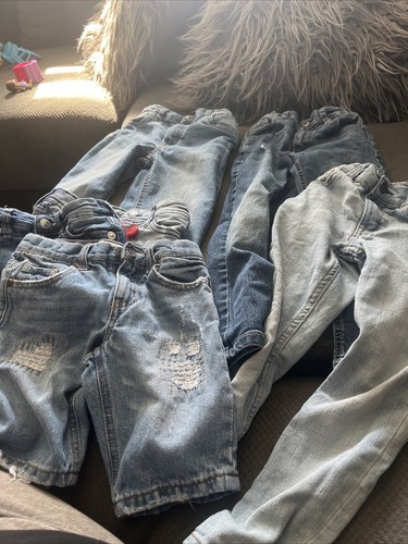 Lot Of 3 Shorts And 3 Boys Jeans Pants Size 5 And 6 Shorts And Pants - Stretch