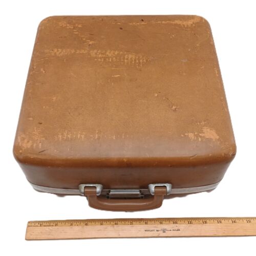 VTG Smith Corona Silent - Super Portable Typewriter Green Keys w/ Brown Case - Picture 14 of 16
