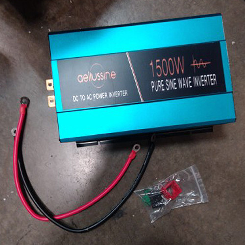 Inverter LCD 1500W 12V DC onda sinusoidale pura a 120V AC vendita secondaria auto camper casa - Foto 1 di 5