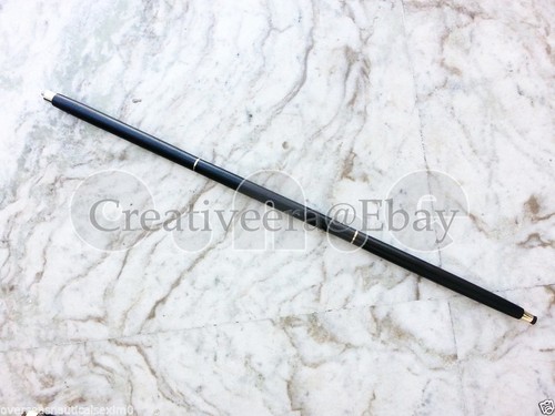 Designer Brass Handle Black Wooden Walking Stick Vintage Cane CHRISTMAS GIFT - Picture 5 of 6