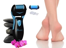 PURSONIC Black Battery Operated Callus Remover, Foot Spa and Foot Smoother CR360