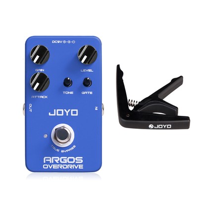JOYO Overdrive Guitar Pedal High Gain Noise Gate 6 Overdrive Tones + Guitar Capo
