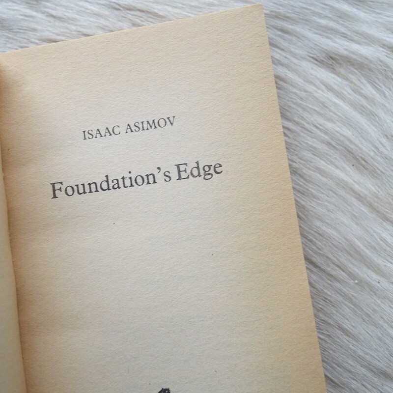 Vintage ISAAC ASIMOV Foundations Edge 1984 by Elon Musk Sci