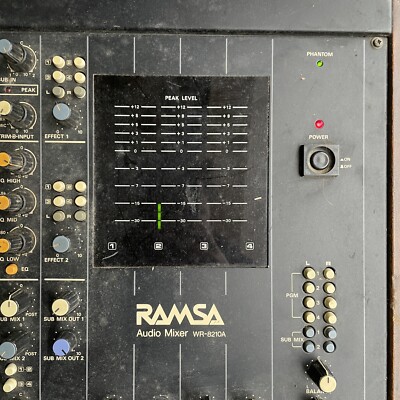 Panasonic Ramsa WR-8210a Channel Analog Audio Mixer Console (powe
