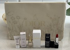 4 Pieces Dior Makeup Gift Bag Set-Jadore EDP 5ml/999 Rouge Satin 0.05oz/Le Serum